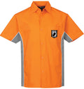 Mens "POW MIA" Premium Quality Shirt (pocket print) - Orange/Charcoal